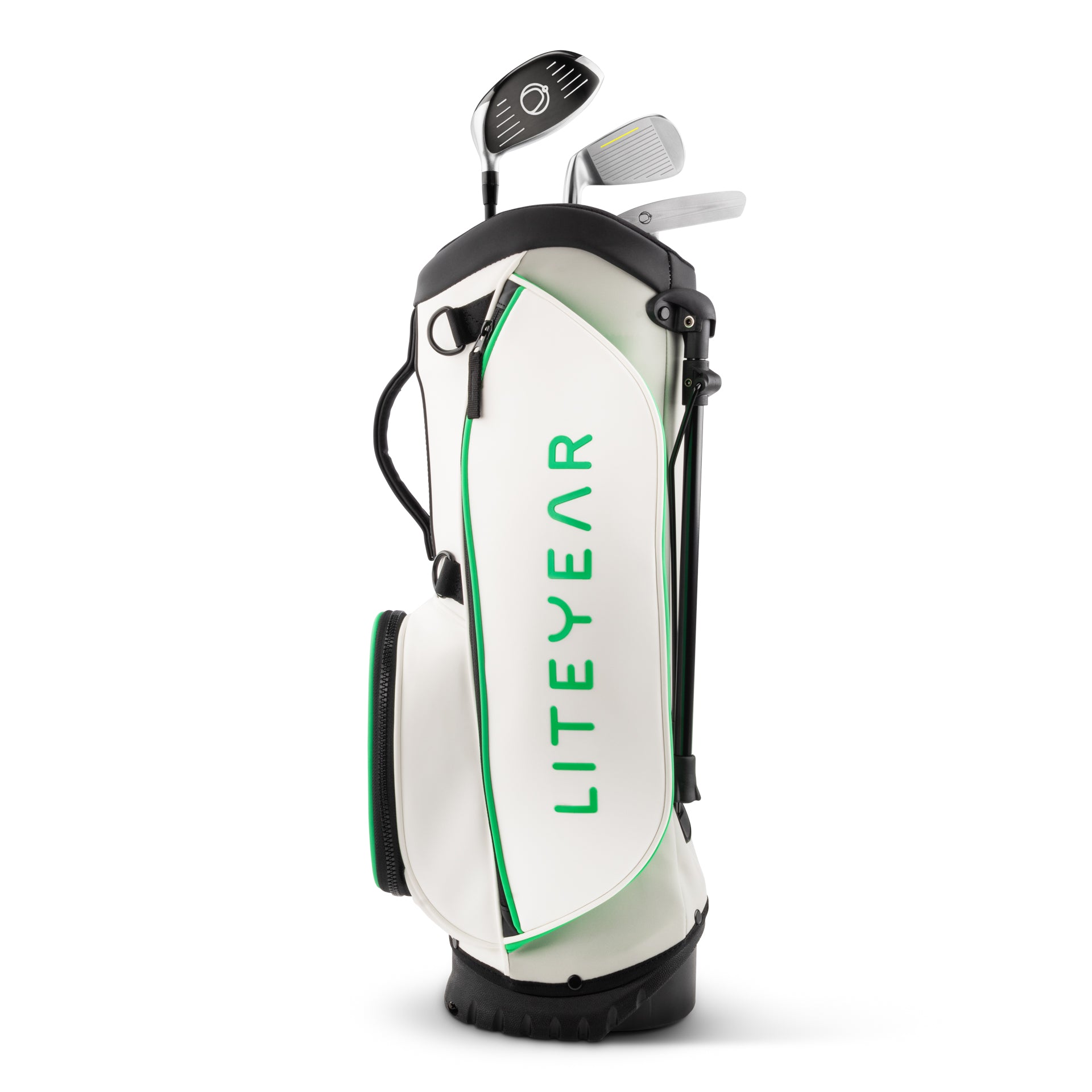 Liteyear Kids Golf ZERO GRVTY Green Side View. #Color_Green