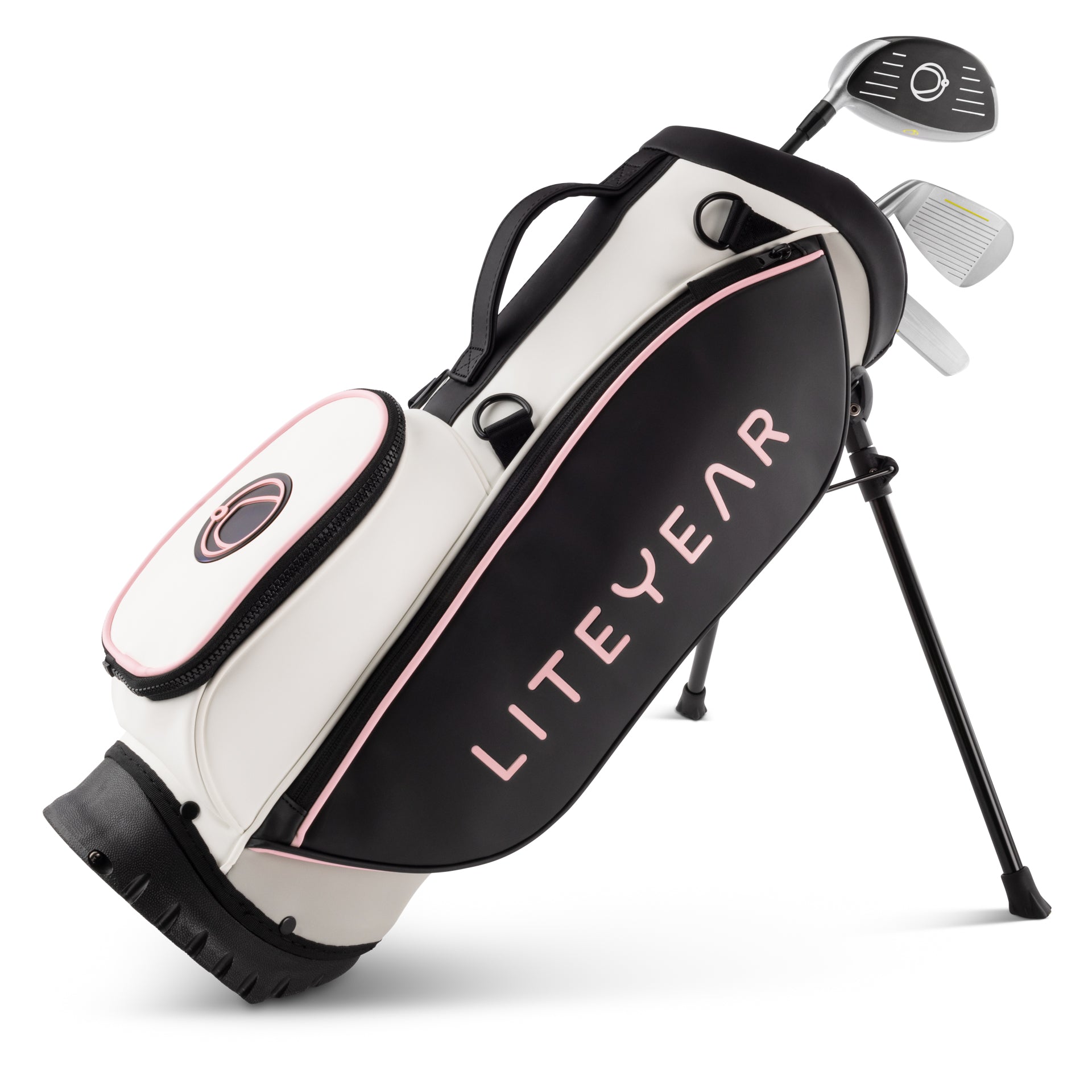 Liteyear Golf Zero Grvty Full Set Stand Soft Pink for Kids. #Color_Soft-Pink
