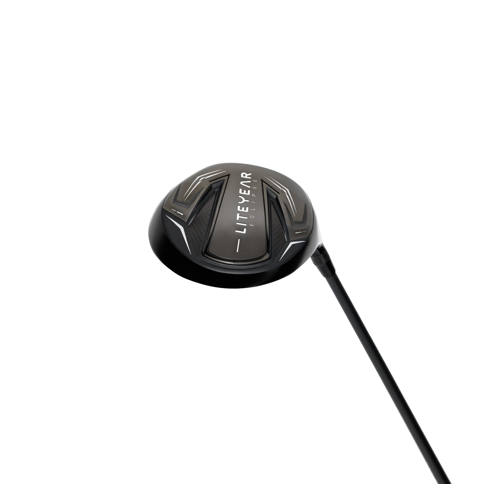 Golf club head with 'LITEYEAR' branding on a white background
