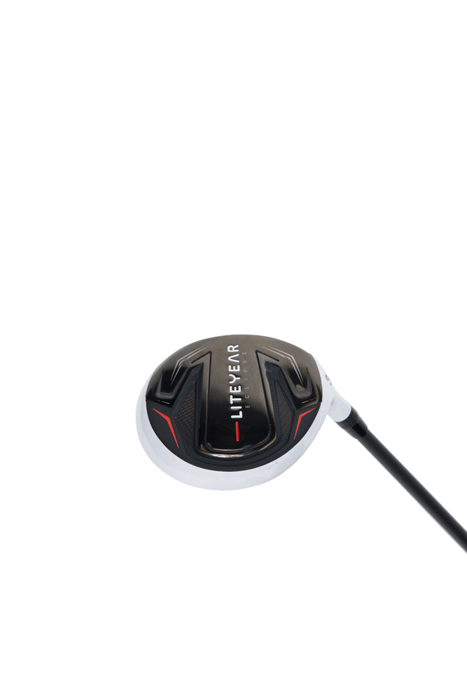Golf club head with 'Liteyear' branding on a white background