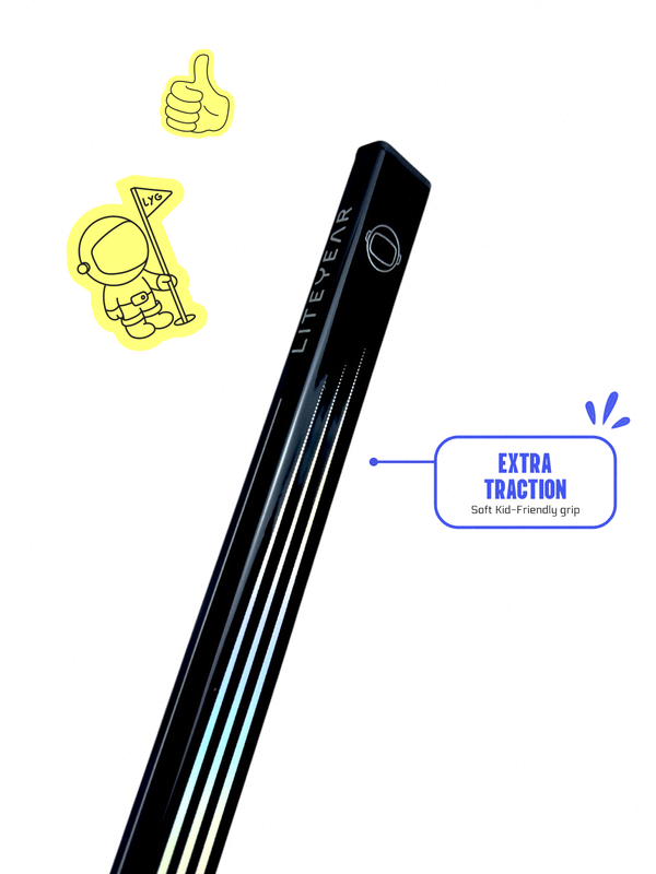 Black handlebar with 'LITEYEAR' branding and text 'Extra Traction' on a white background.