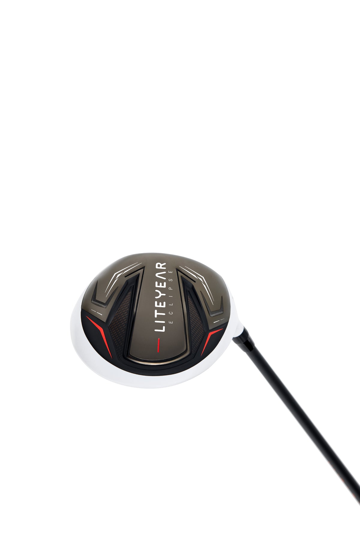 Golf club head with 'LITEYEAR' branding on a white background