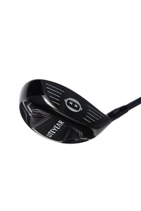 Black golf club head with 'Liteyear' branding on a white background