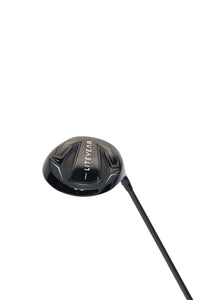 Golf club head with 'LITEYEAR' branding on a white background