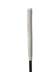Golf club grip with textured design on a white background