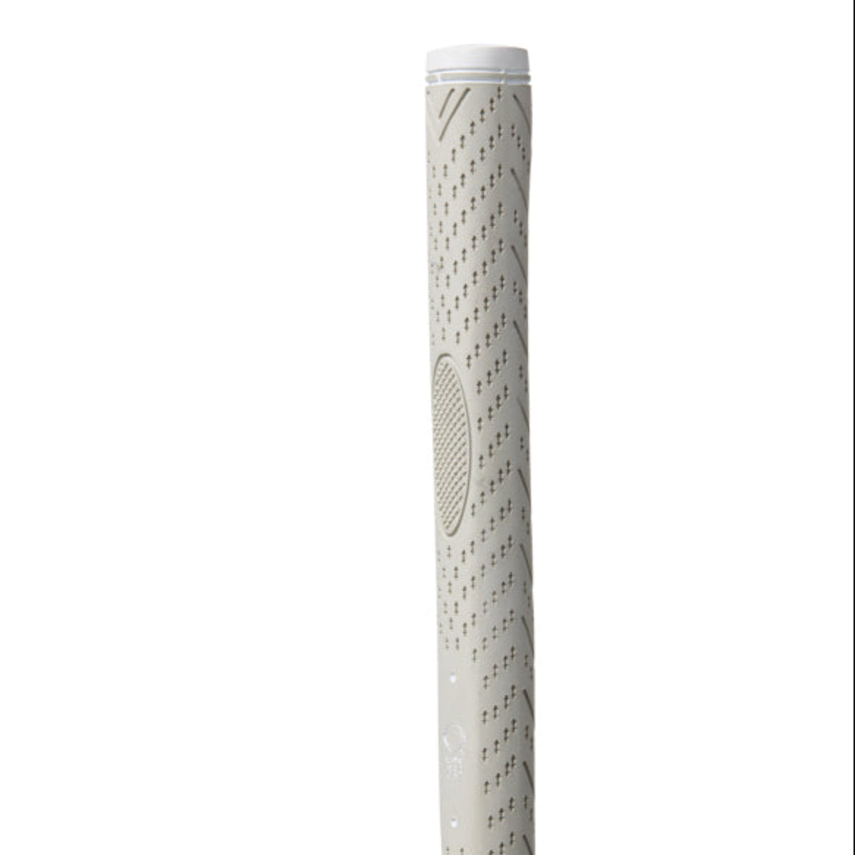 Golf club grip with textured design on a white background