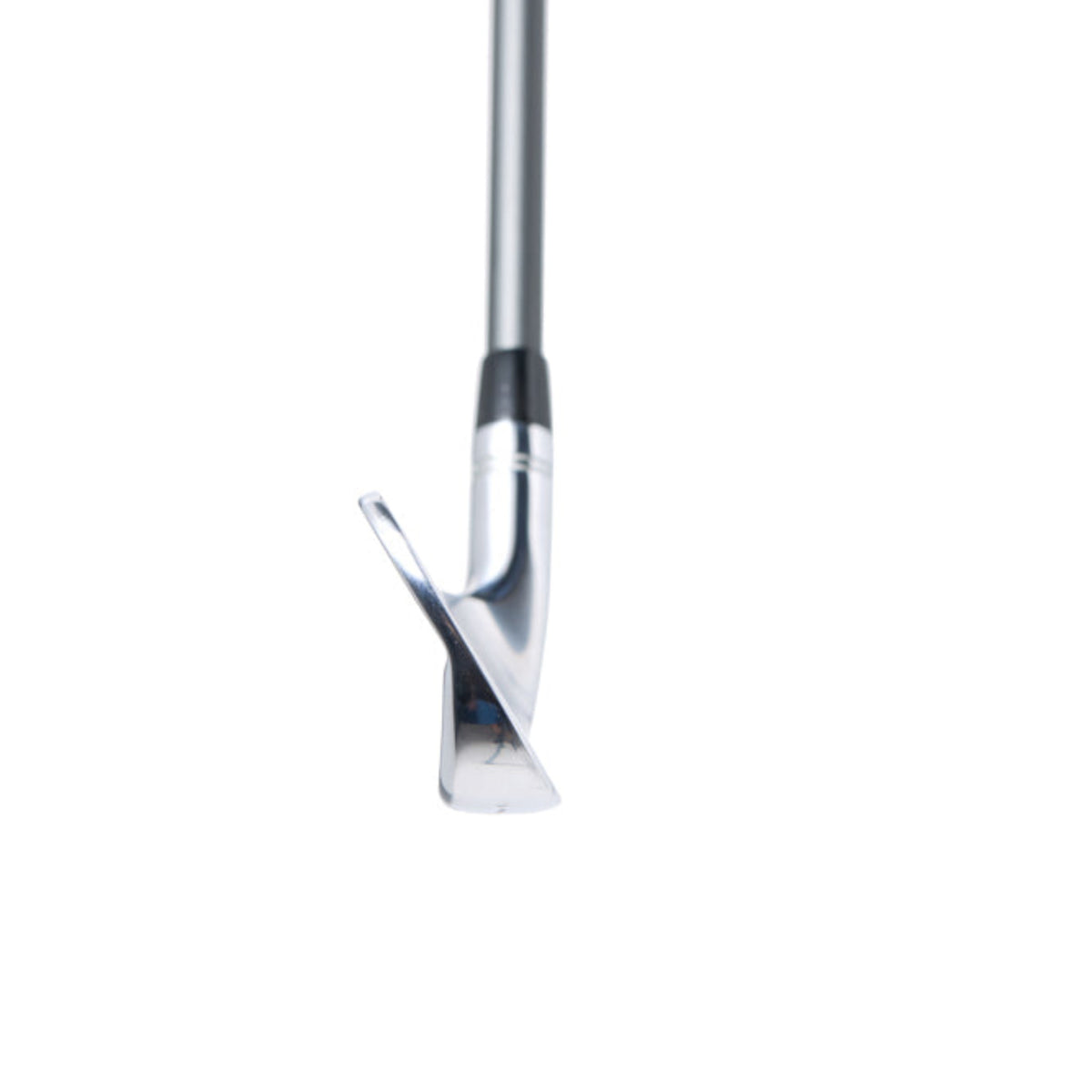 Metallic tool with a pointed end on a white background