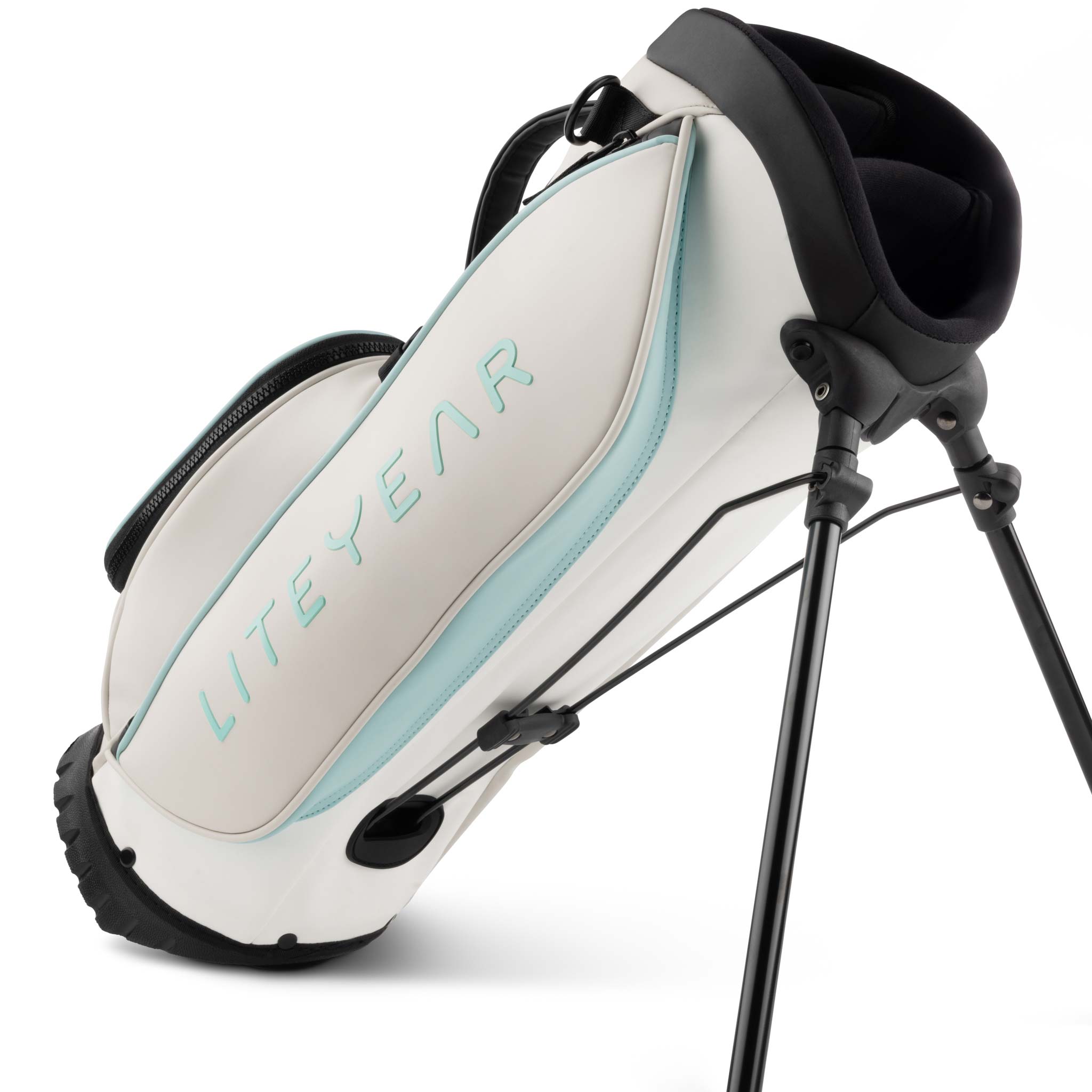 Kids Golf Bag Baby Blue Stand View #Color_Baby-Blue